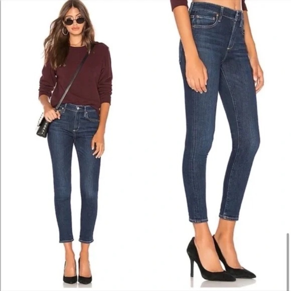 AGOLDE Sophie High Rise Skinny Crop‎ in Reverb.